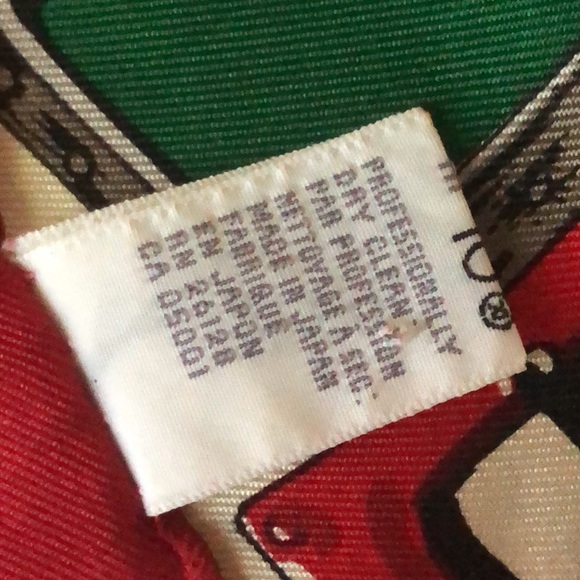 VTG Echo Christmas Ornament Print Festive & Gorgeous. 100% Silk - Picture 12 of 16